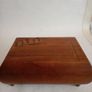 Antique Wooden and Brass Inlay Music Jewellery Box Image 4
