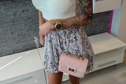Elegant pink handbag