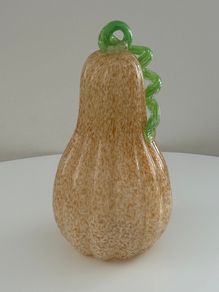 Large Vintage Murano Style Hand Blown Art Glass Gourd. 28cm
