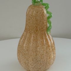 Large Vintage Murano Style Hand Blown Art Glass Gourd. 28cm