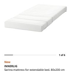 Spring mattress for extendable bed