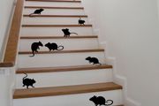 Halloween Decor, Halloween Black Decor, Halloween Sign, Rat Wall Decals, Mice Wall Decals, Halloween Decals, Mouse Stickers, Mice Decals