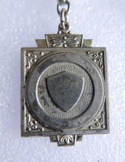 Victorian Albert  Solid Silver Albert Watch Chain "N.G.R.CO.REG" Birmingham or Chester. length 12" - 41,9g