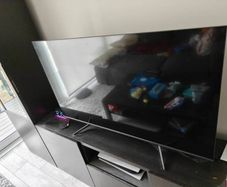 55 inch QLED TV with original box, stand and remote - excellent condition