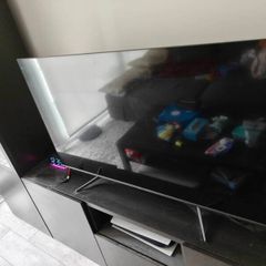 55 inch QLED TV with original box, stand and remote - excellent condition