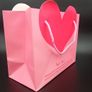 Pink/Red Heart Shaped Retail/Gift/Party Bags - Small/Large Image 2