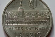 Leipzig Old City Hall 5 Mark 1984 East Germany DDR Rare