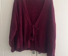Burgandy cardigan