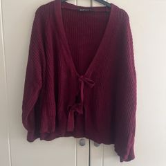 Burgandy cardigan