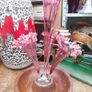 A Beautiful Antique Victorian 3 Cranberry Glass Eperne Image 3