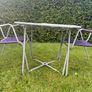 Vintage garden patio table and chairs c1950 Image 4