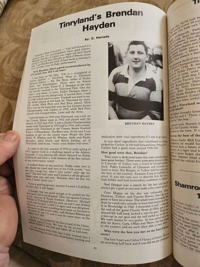 Carlow Hurling Memories. Inne Agus Innui. Vintage 1970s Lare Volum First Edition Paperback In Good Condition.  See Photos For Same.