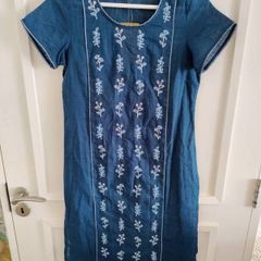 Aurelia cotton dress new with tags in very good condition size small or about a UK size 10 but see last two photos for exact measurements FREE STANDARD POSTAGE INCLUDED