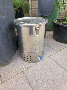 Stainless steel wormery (for composting)