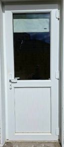 Door, uPVC external treble glazed