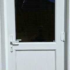 Door, uPVC external treble glazed