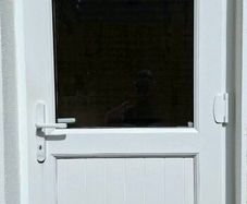 Door, uPVC external treble glazed
