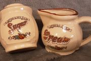 cream jug and sugar bowl
