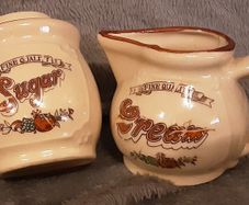 cream jug and sugar bowl