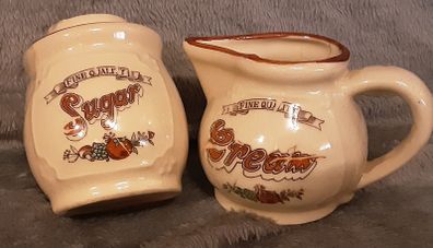 cream jug and sugar bowl