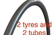 2 Maxxis Pursuer Road Tyres 700x32 and 2 chaoyang tubes  - Free Postage