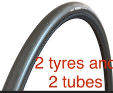 2 Maxxis Pursuer Road Tyres 700x32 and 2 chaoyang tubes  - Free Postage