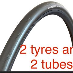 2 Maxxis Pursuer Road Tyres 700x32 and 2 chaoyang tubes  - Free Postage