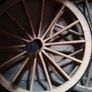 Vintage Horse Drawn Cart Wheels Image 2