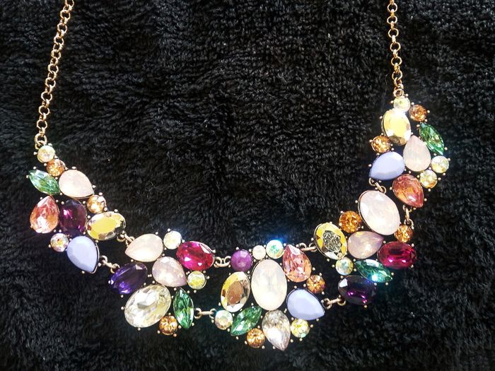 Crystal Inspired Multicoloured Choker Style Necklace