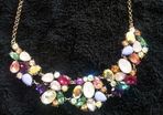 Crystal Inspired Multicoloured Choker Style Necklace