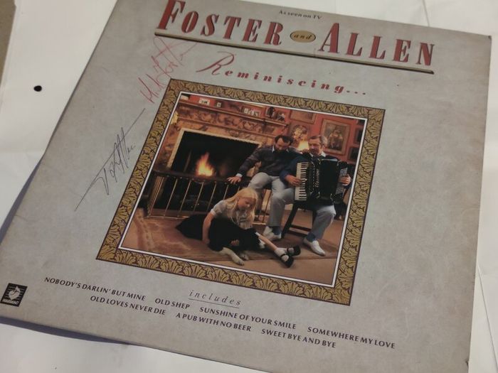 Foster and Allen Reminiscing Autographed 12" Vinyl