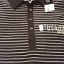 Excellent Quality F&F Men's Navy & White Striped XXXL Polo Shirt (Brand New & Tagged) Image 2