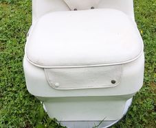 Leather boat seat