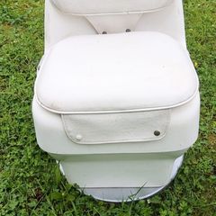 Leather boat seat