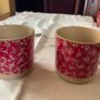 Nicholas Mosse Red lawn first quality tea pot and 2 large mug set Image 6