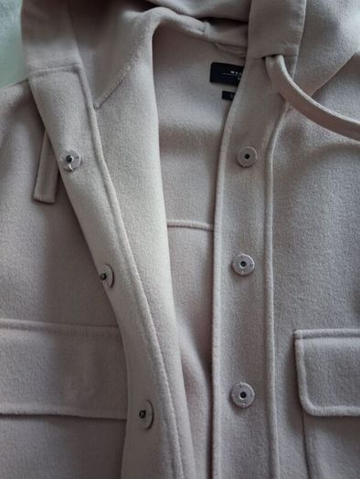 Max Mara Gary Hooded Patch Pocket Jacket - Powder Pink - RRP 529 - Fits UK 12