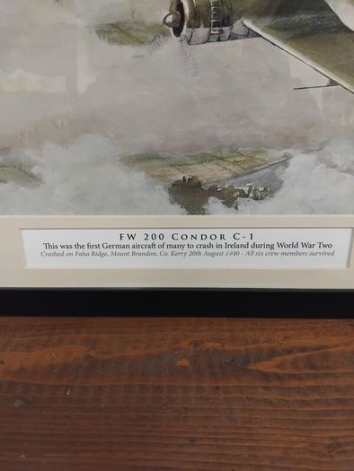 WW2 Plane Crashed in Kerry framed print