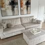 Beautiful Custom Ivory 5-Seater Sofa + Storage Tab Image 7