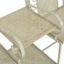 2 Seater Garden Bench 161 cm Steel White Image 6