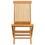 Folding Garden Chairs 8 pcs Solid Teak Wood Image 3
