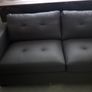 New Leather Grey 3 Seater Sofa Image 5