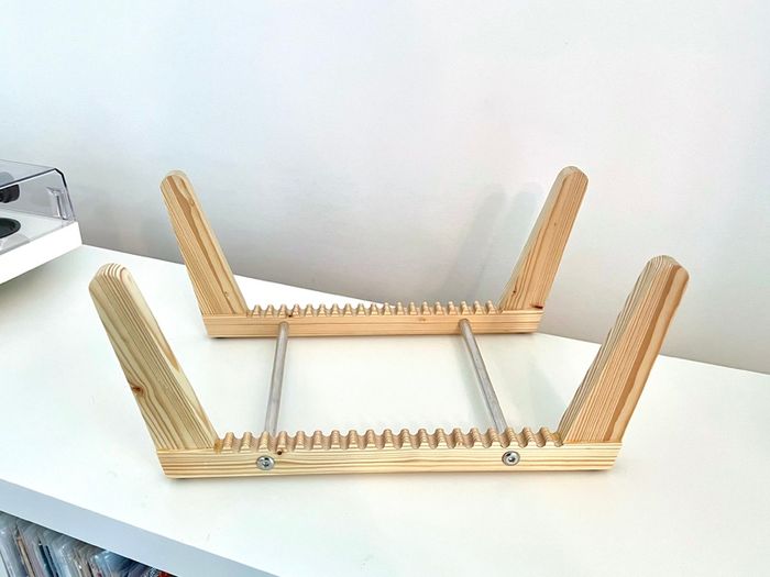 Solid Pine Record Display Stand