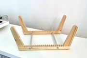 Solid Pine Record Display Stand