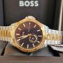 BOSS Men's Troper Automatic (42mm) Blue Dial / Two-Tone Stainless Steel Bracelet 1514201 Image 9