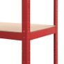 Storage Shelves 2 pcs Red 80x40x180 cm Steel and MDF Image 8