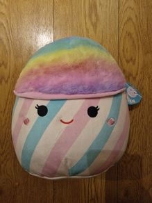 Squishmallows 30cm Bevin the Pink and Blue Cotton Candy Plush