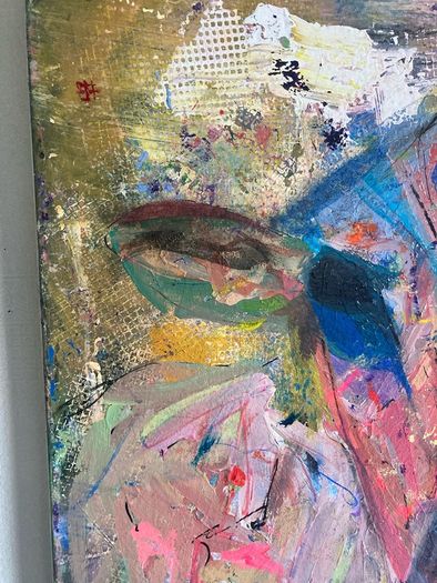 Original Abstract Painting Dublin Cow Painting