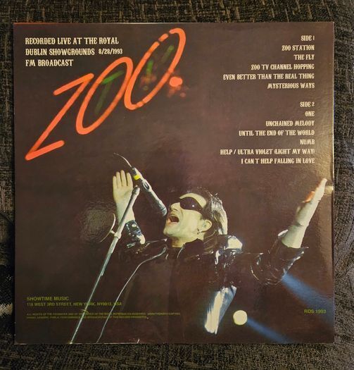 U2 "The Greatest Show On Earth" Vinyl Album