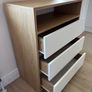 NEW Chest of Drawers Oak White 90x71x39 Image 3