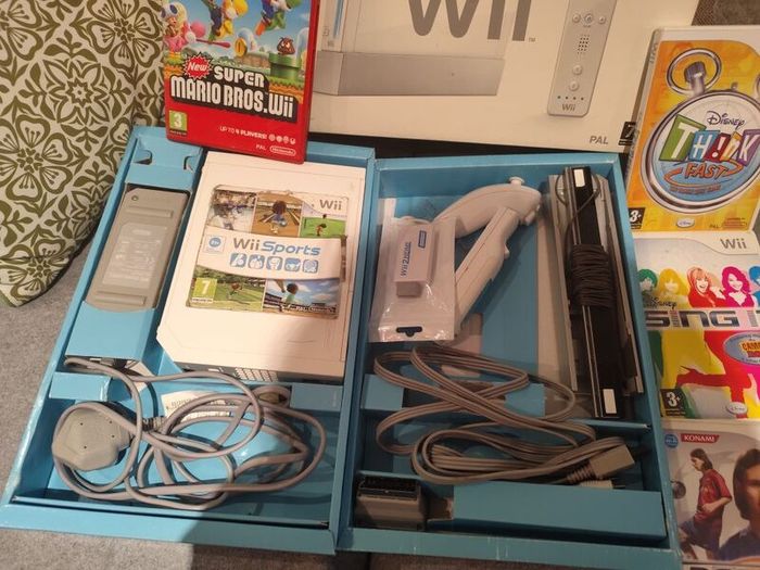Wii Bundle Boxed with Sports and Mario Bros